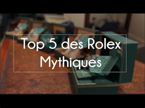 ROLEX TOP 5 Spéciale patrimoine : le TOP 5 des Rolex 